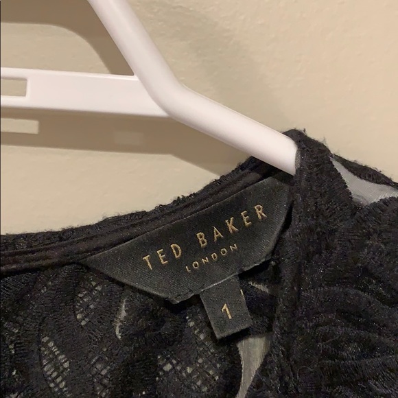Ted Baker London Black Lace Back Dress - Women’s UK Size 1 - Picture 9 of 14